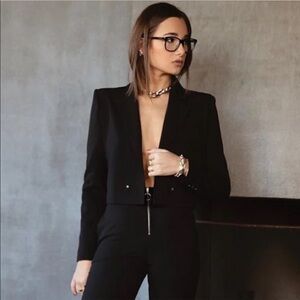 Danielle Bernstein Cropped Blazer NWT